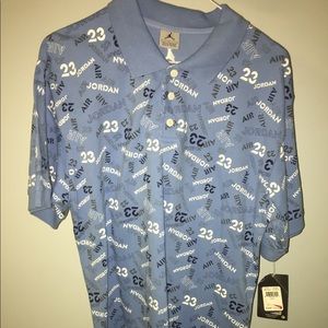 JORDAN POLO SHIRT BLUE!! BRAND NEW!! NEVER WORN