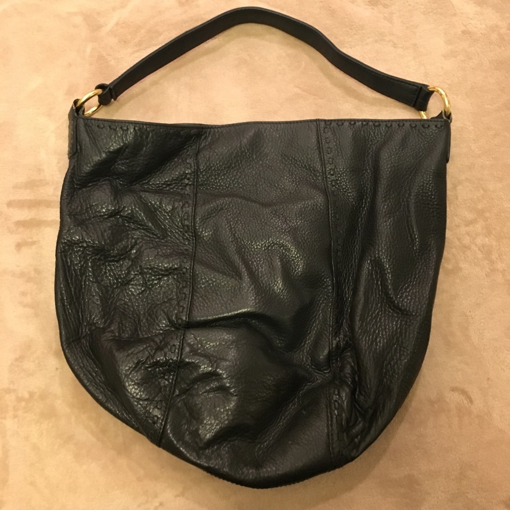 Authentic Sigrid Olsen 100% Black leather handbag