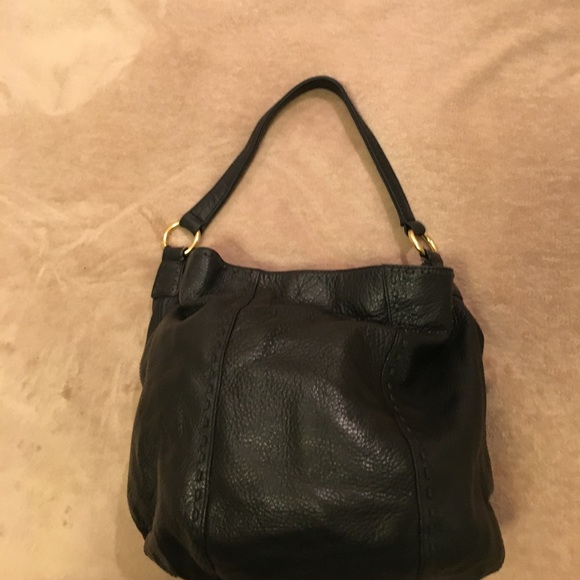 Authentic Sigrid Olsen 100% Black leather handbag - Picture 4 of 5