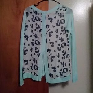 Sweater with print on back