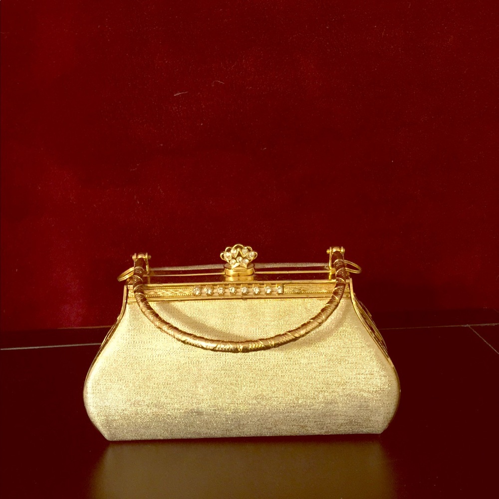 Gold handbag