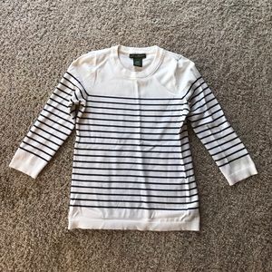 Eddie Bauer 3/4 Sleeve Striped Top