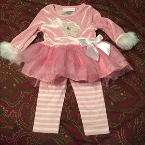 Bonnie Baby pink/white sparkle set Bonnie Baby pink/white sparkle set