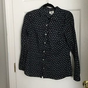 Polka dot button up