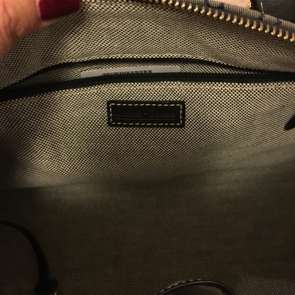 💯Authentic Dooney & Burke black Domed Satchel - Picture 2 of 5