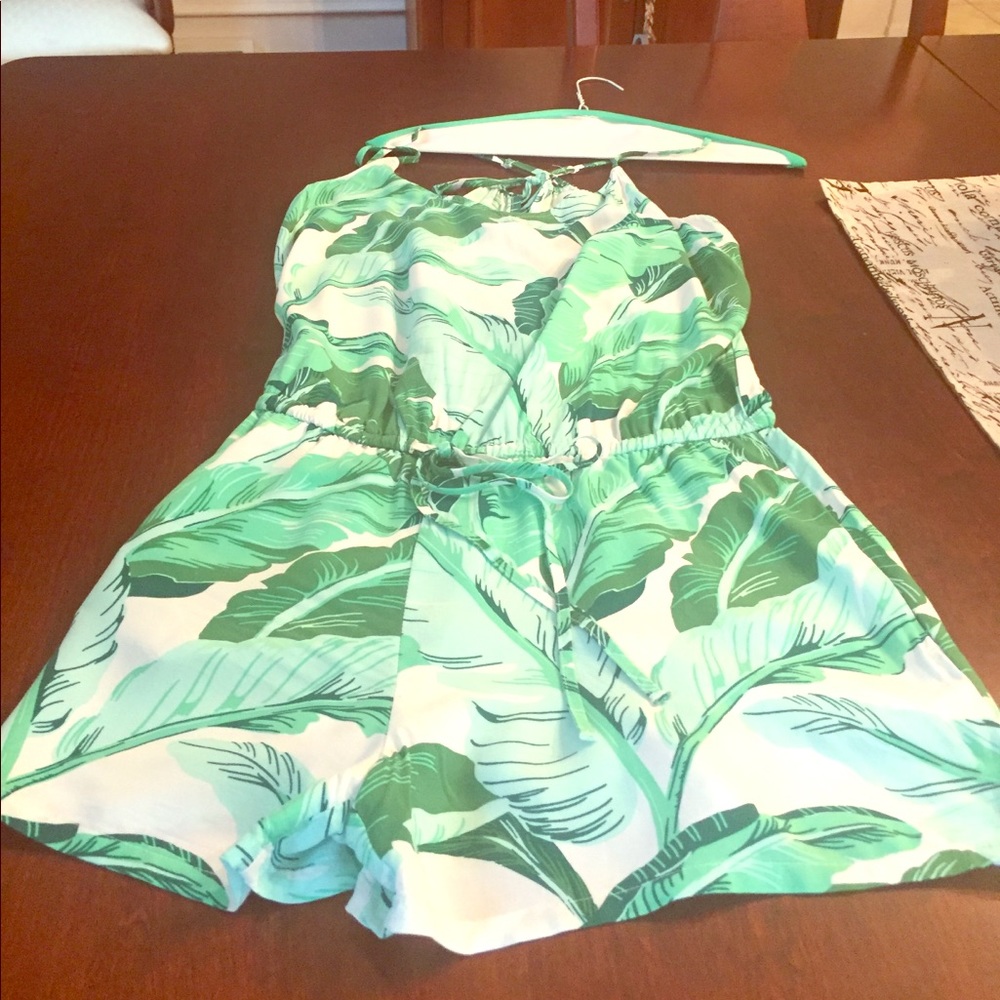 Adorable Palm Print Romper