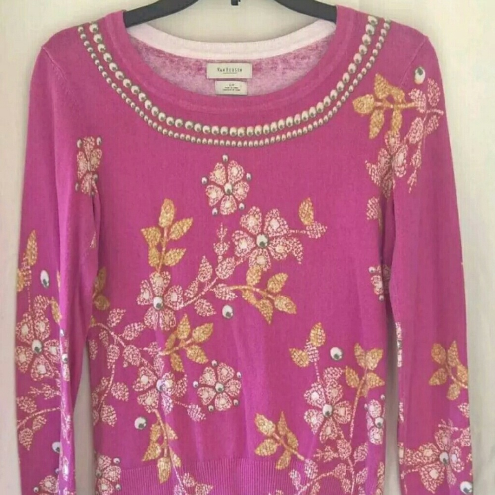 Van Heusen Womens Pullover Blouse Sz S
