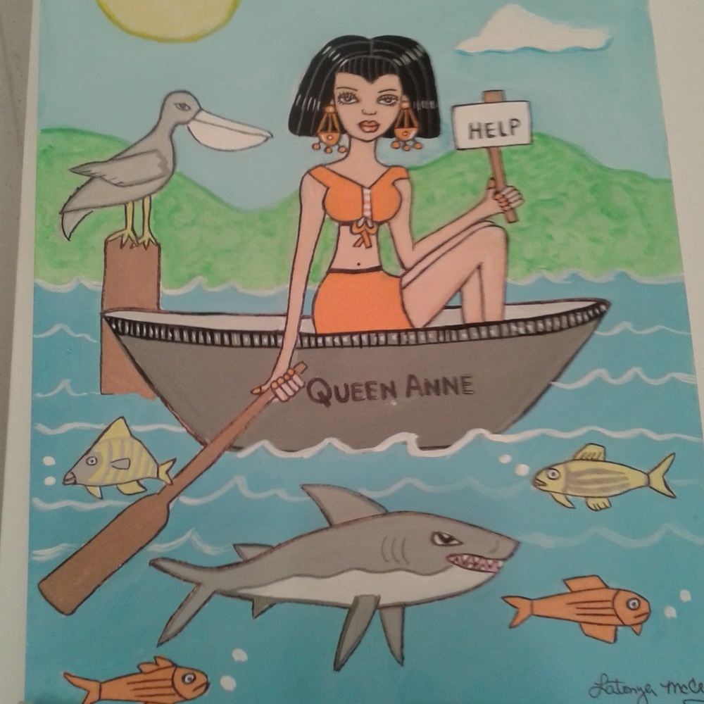 Innocent Girl In A Shark Filled World