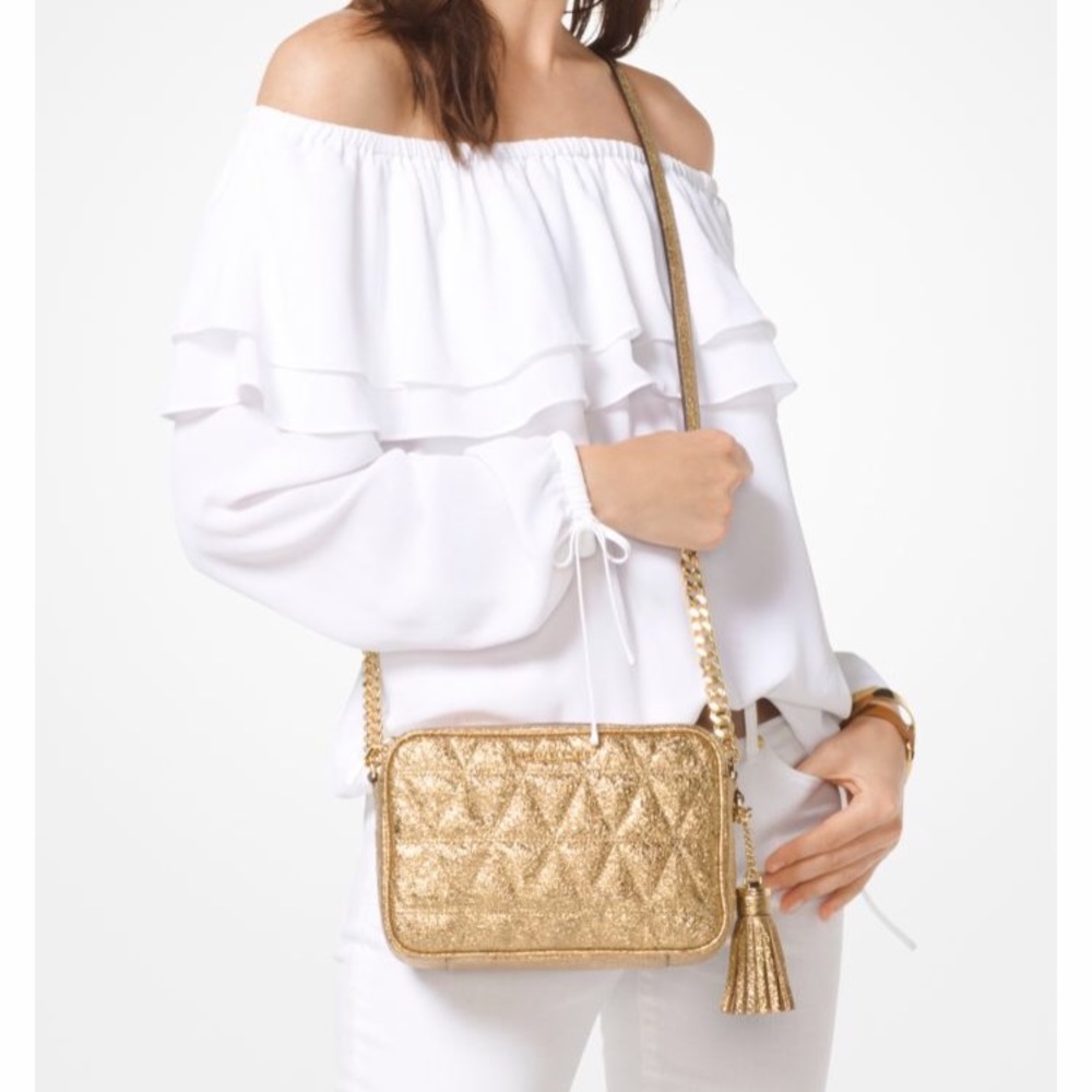 MICHAEL Michael Kors White Off-the-Shoulder Blouse