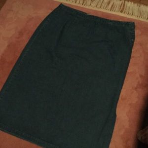 Eddie Bauer jean skirt, 18W.