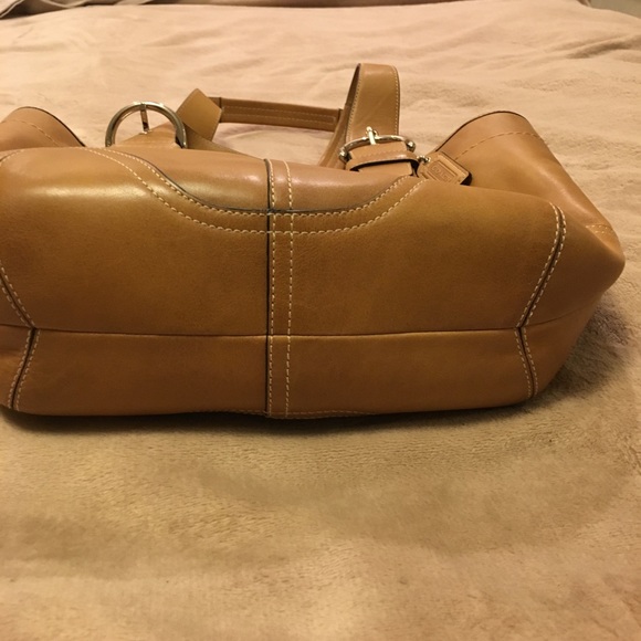 💯Coach Tan Leather Satchel &a Wallet - Picture 3 of 7