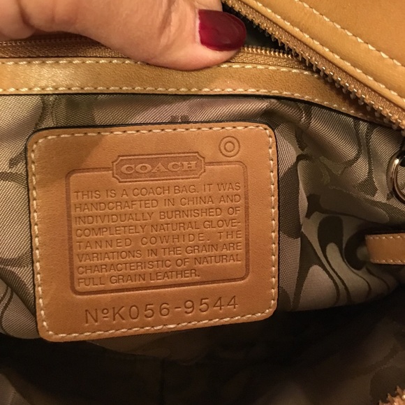 💯Coach Tan Leather Satchel &a Wallet - Picture 5 of 7