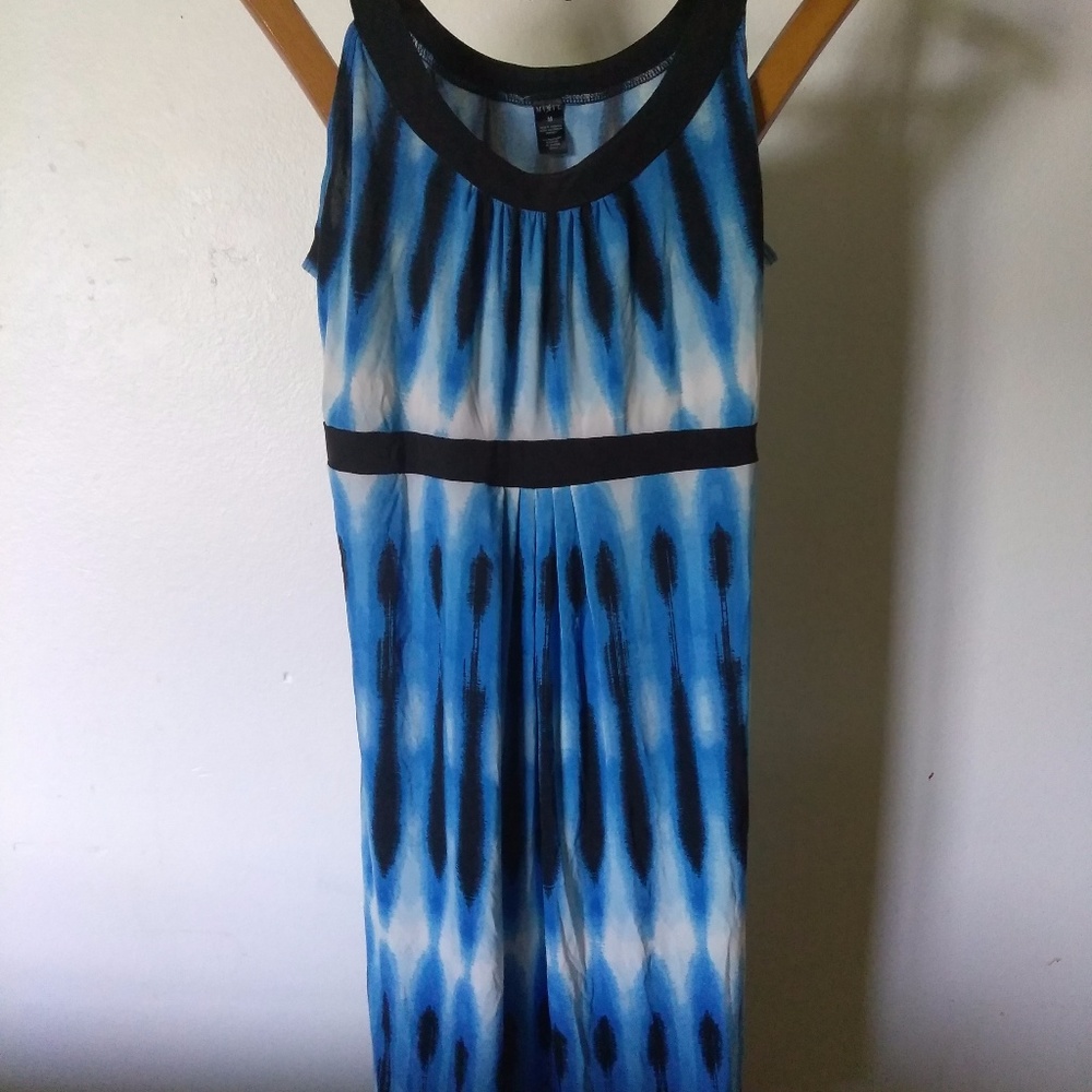 womens-Mixit-tie-dye-mini-blue-dress-size-medium