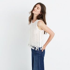 Madewell Fringe Sweater Tank