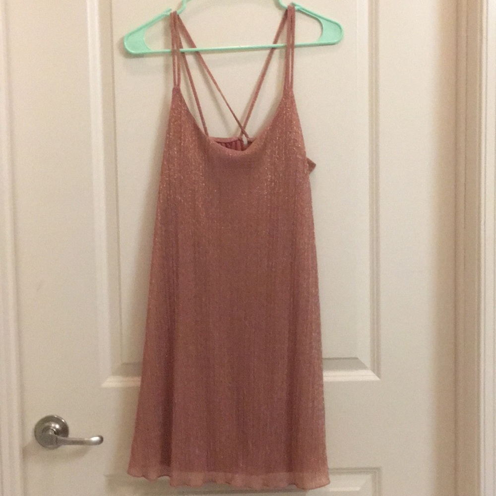 Pink Shimmer Cocktail Dress