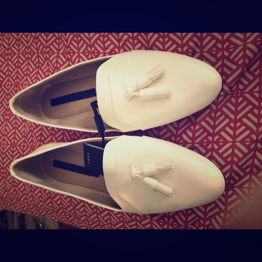 Zara flats with tassels