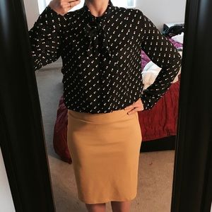 Removable Tie Neck Blouse | Ann Taylor