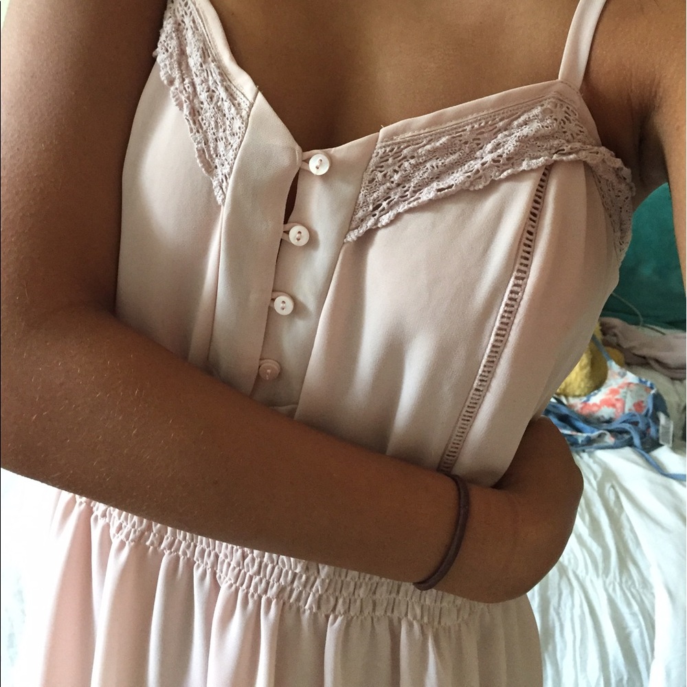 Blush Pink Vintage-Looking Dress - Picture 1 of 7