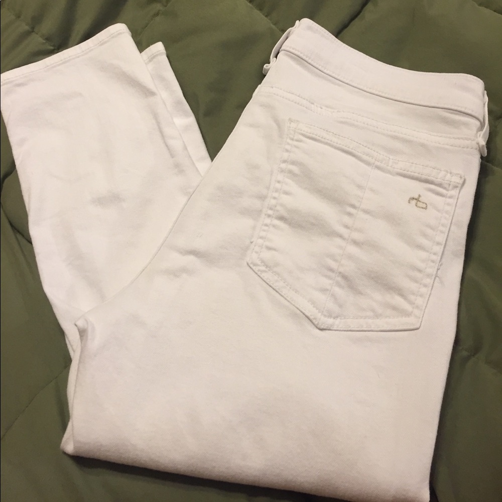 Rag & bone white skinny jeans
