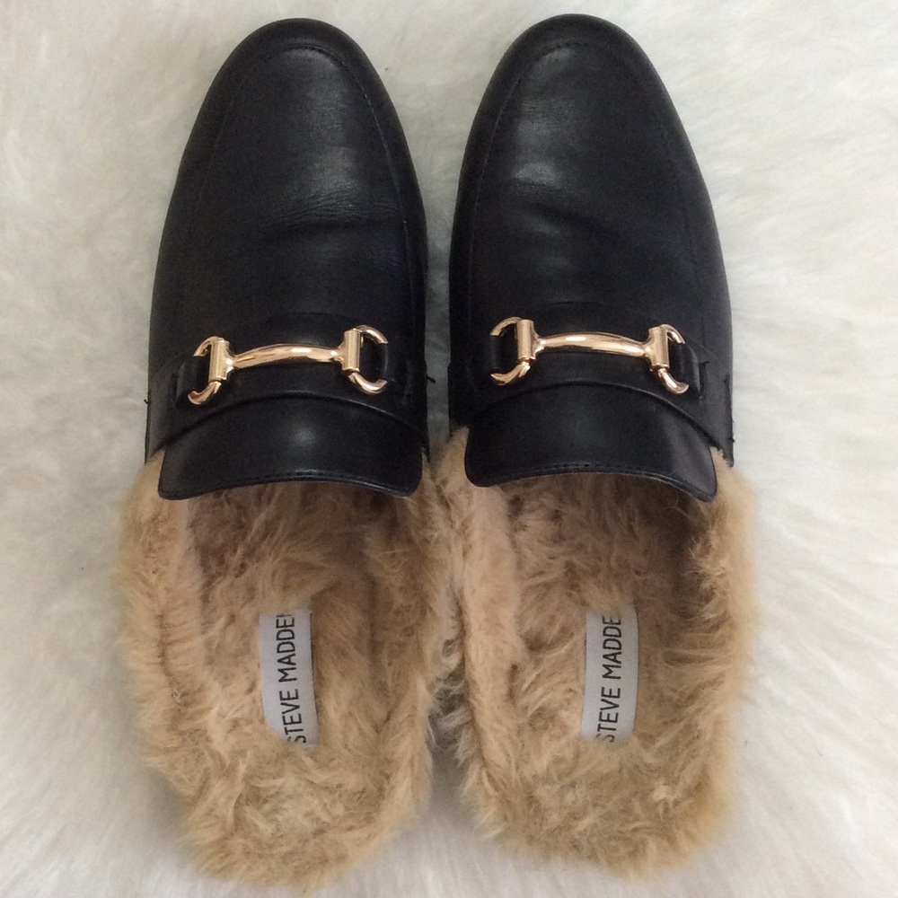 Steve Madden Jill Black Mules Size 10