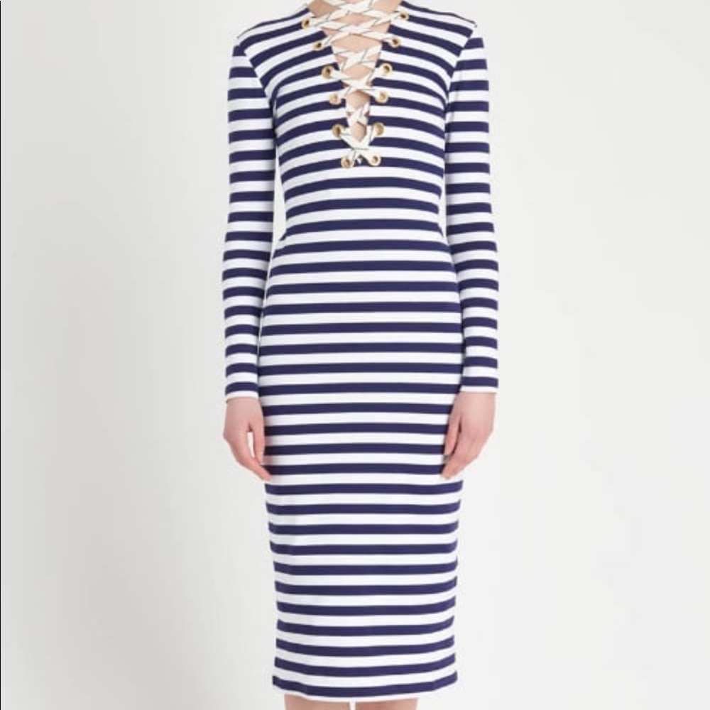House of Holland striped Midi