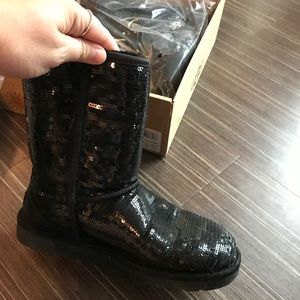 Black sequin UGGS