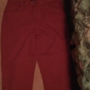 Bill Blass 18W red brush jeans