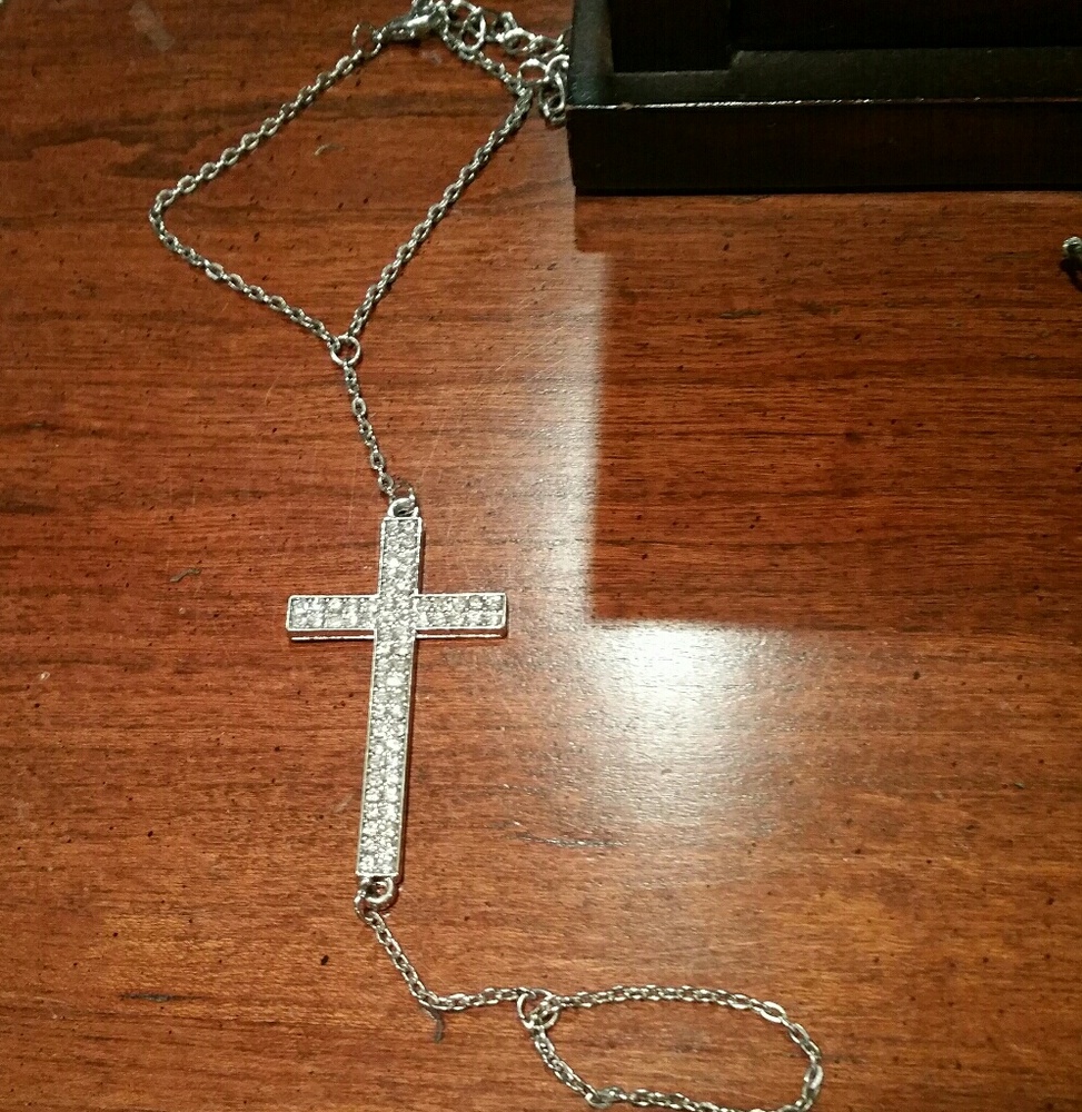 Rhinestone Cross Hand Jewelry