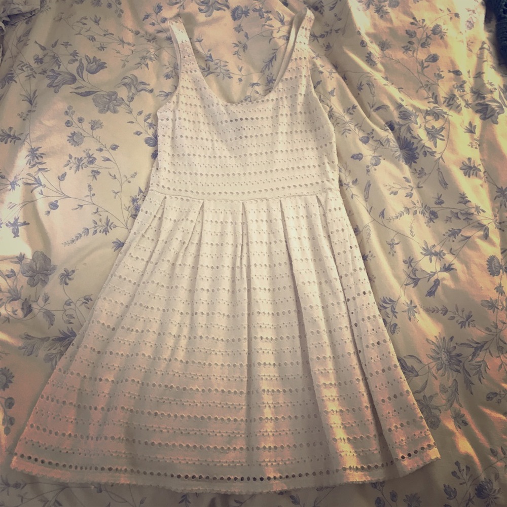Aqua brand white eyelet dress