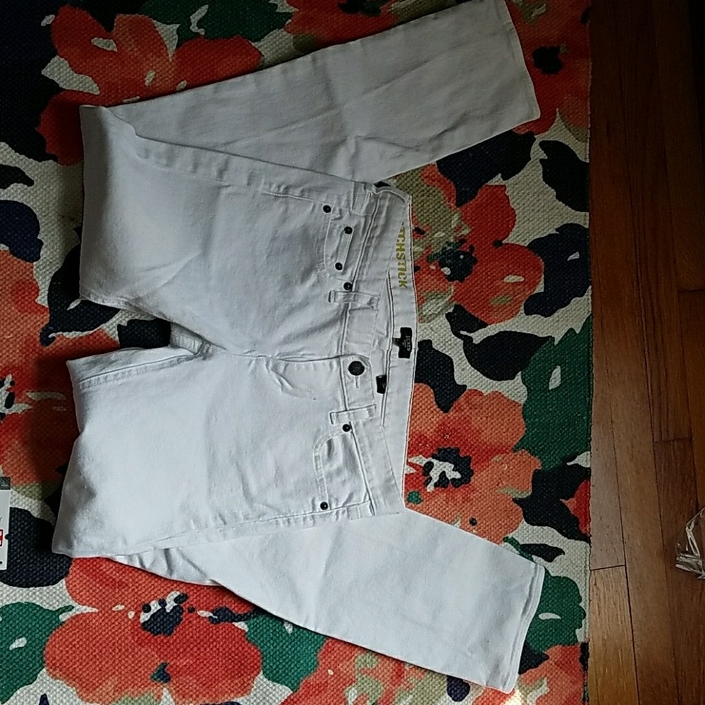 J. Crew Factory white skinny jeans