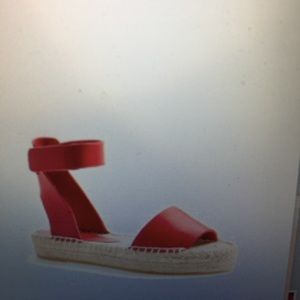 RED (rhubarb) Vince Espadrille Sandal