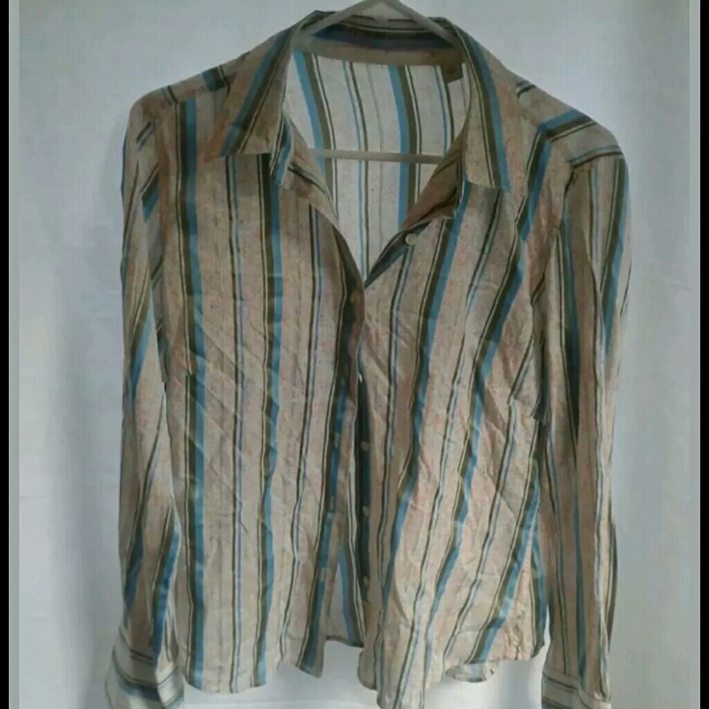 Robert Graham Womens Button Shirt Sz 10 (E)