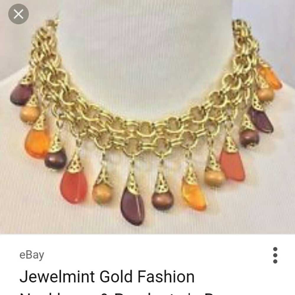 Jewelmint autumn color drop necklace