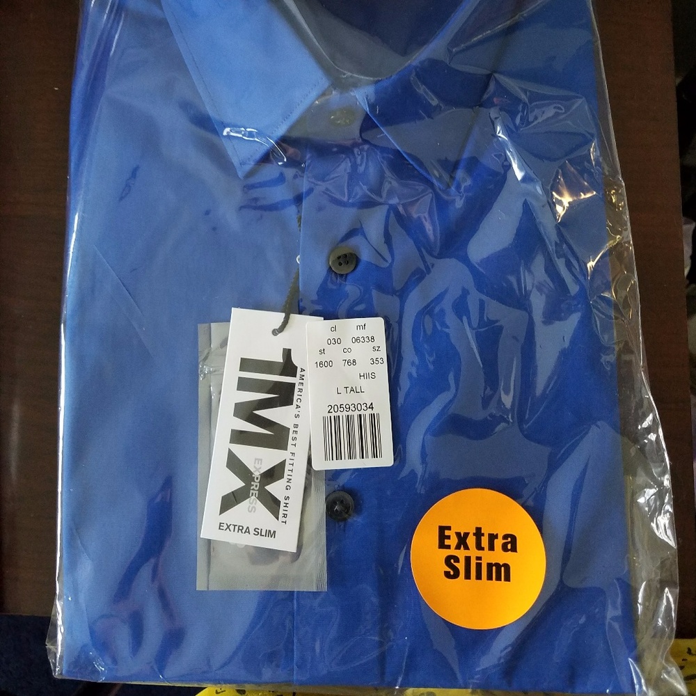 Express Mens 1MX Extra Slim Shirt in Large Tall