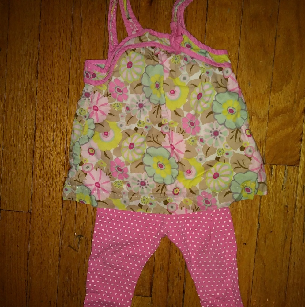 Genuine Baby outfit tank leggings bundle 9 months
