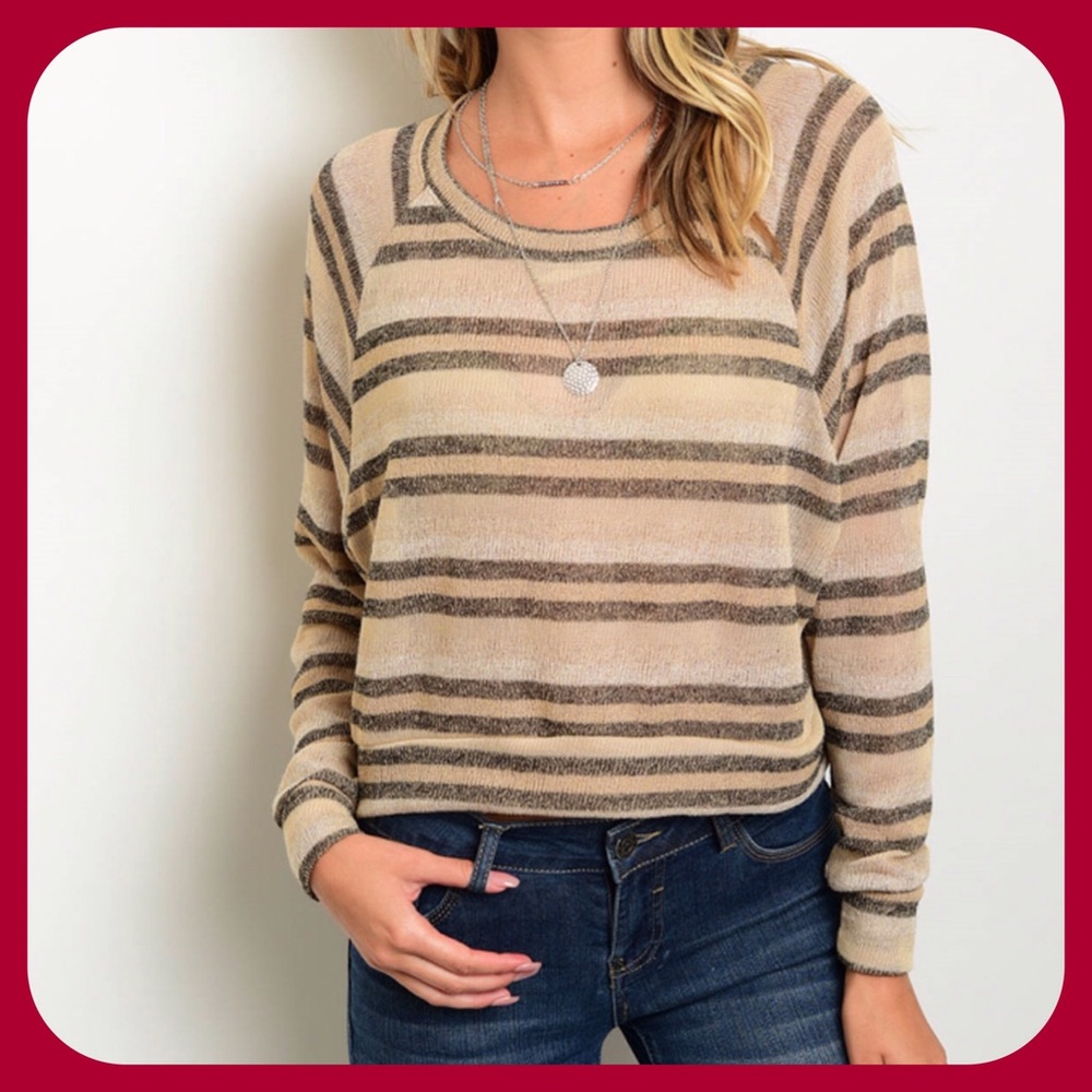 Brown Tan Sweater(MADE USA)