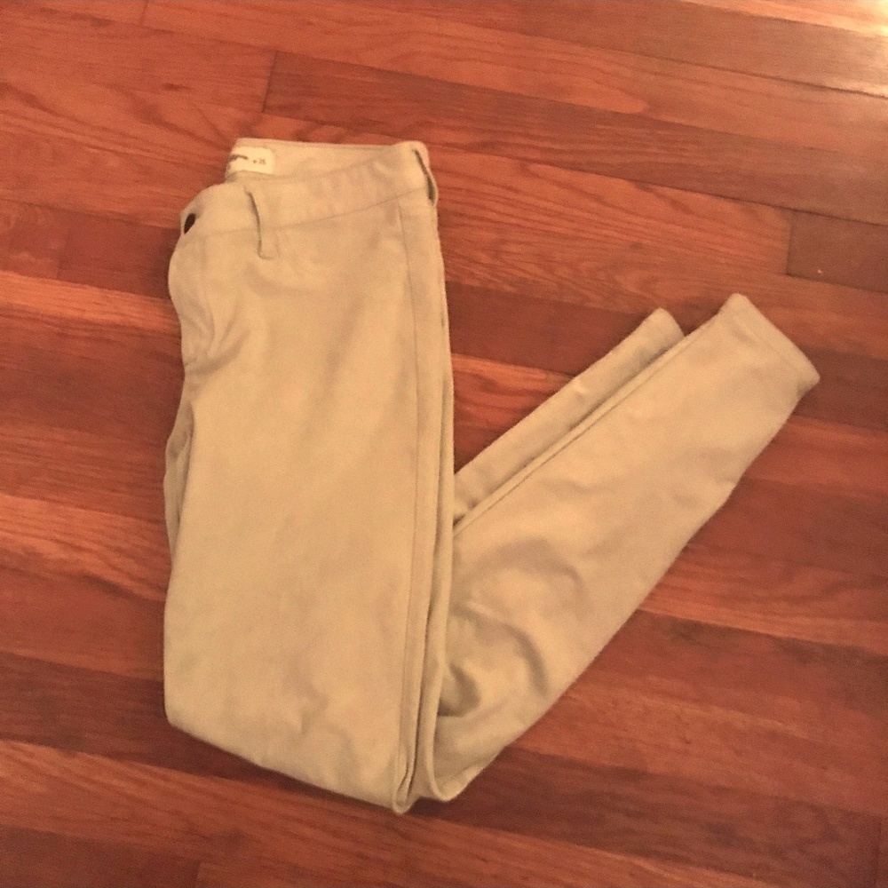 Lot of TWO Suede Skinny Pants Zip Ankle