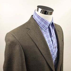 Hart Schaffner Marx Mens 36R Black Gold Tweed Hart Schaffner Marx Mens 36R Black Gold Tweed
