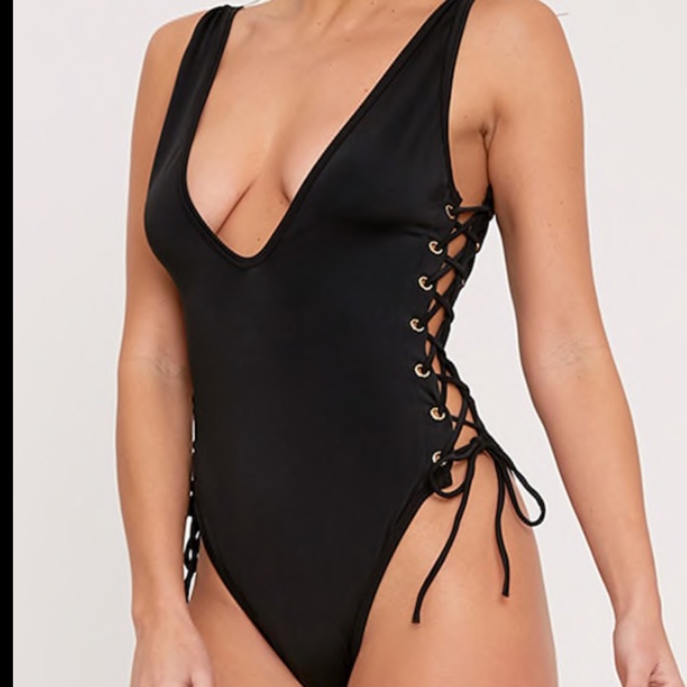 NWT Lace-up one piece