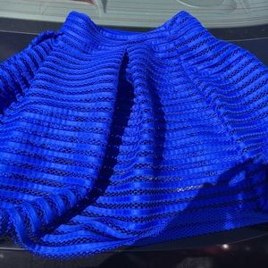 Royal blue skirt