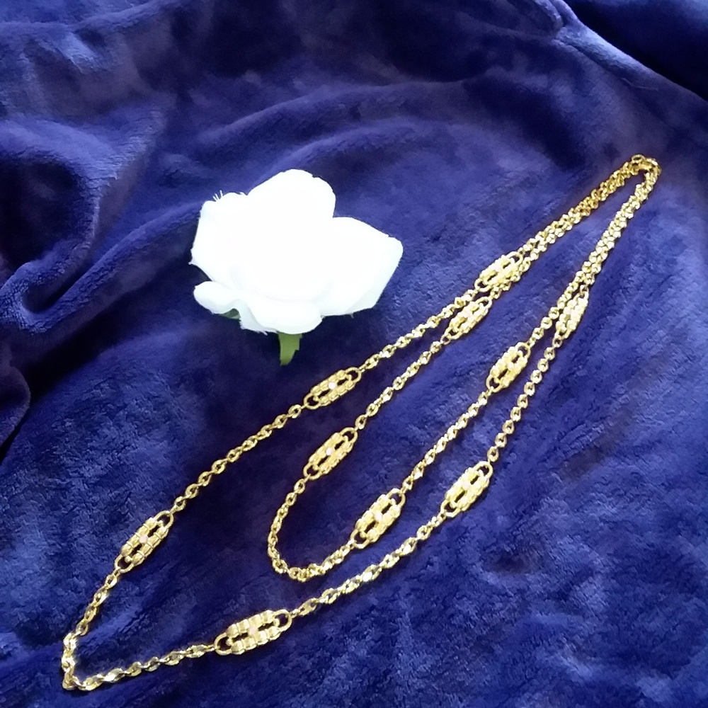 RARE *Jacqueline Kennedy GoldtonePaperclipnecklace