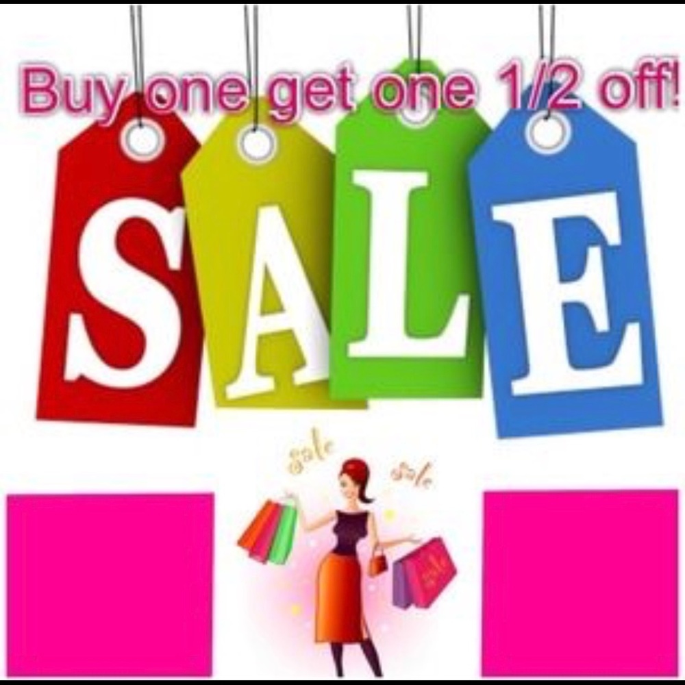 Buy one get 2nd item 1/2 off