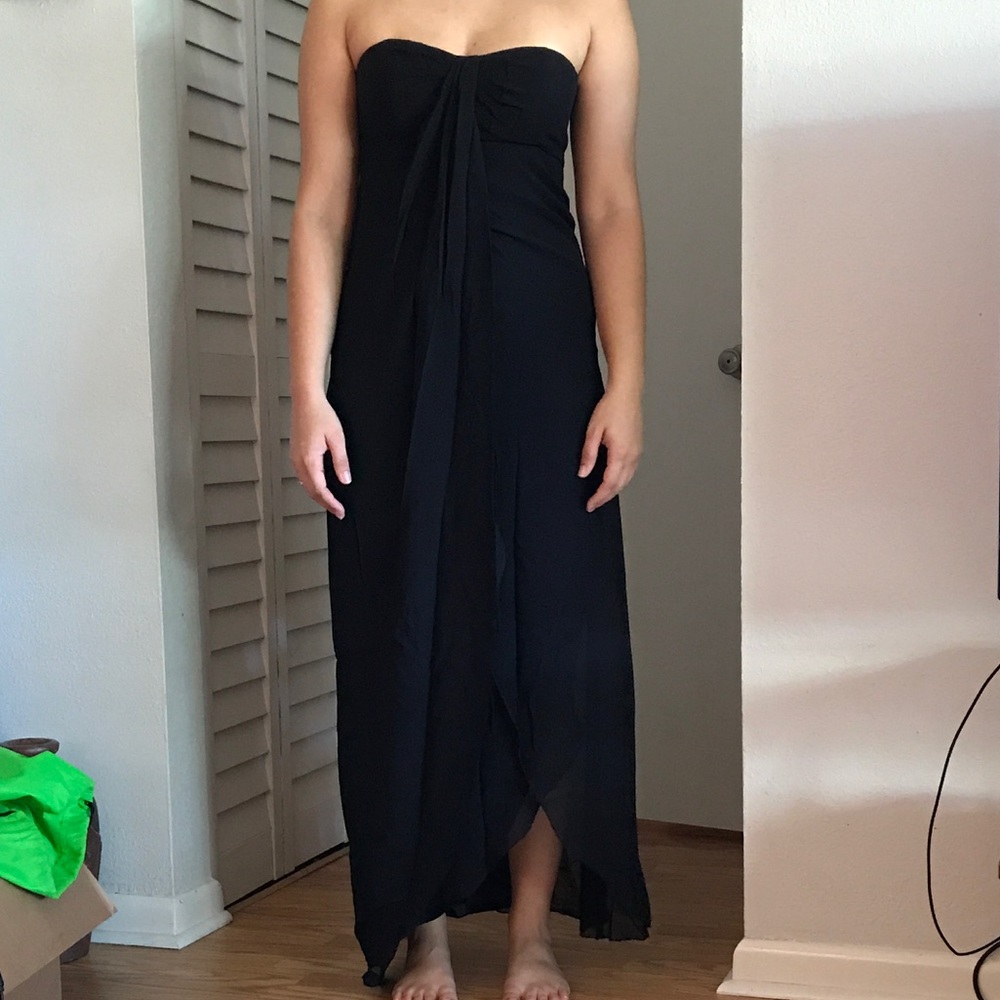 SLEEVELESS,ELEGANT LONG BLACK DRESS‼️