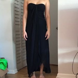 SLEEVELESS,ELEGANT LONG BLACK DRESS‼️