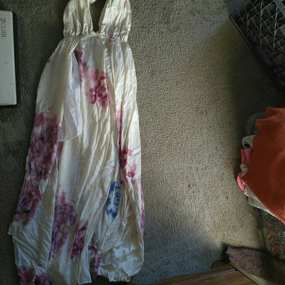 Floor length Summer halter dress