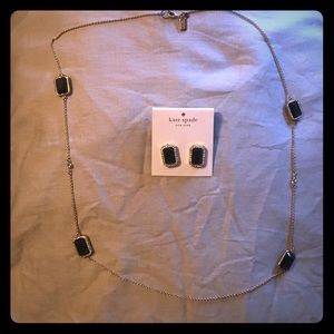 Kate Spade necklace and earrings (never worn)