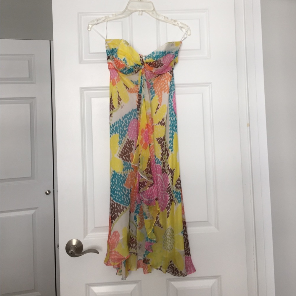 Milly multicolor strapless sundress