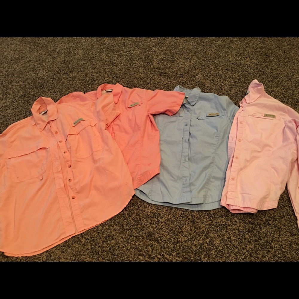 4 Columbia shirts