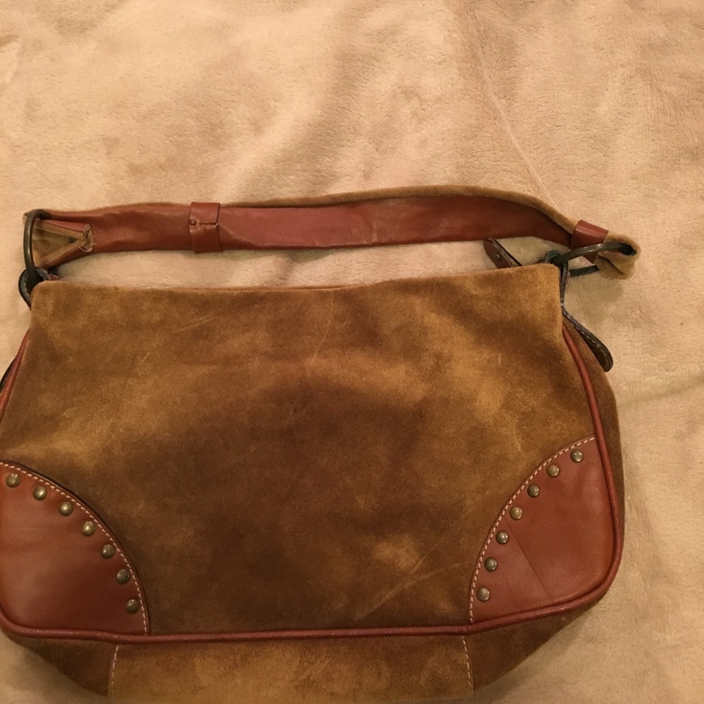 Genuine Italian Leather and Suede handbag