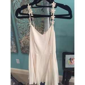 Urban Outfitters Flower Strap Cream Dress